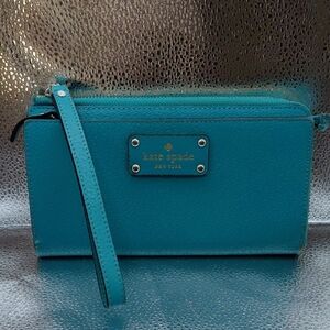 Kate Spade Turquoise Wristlet